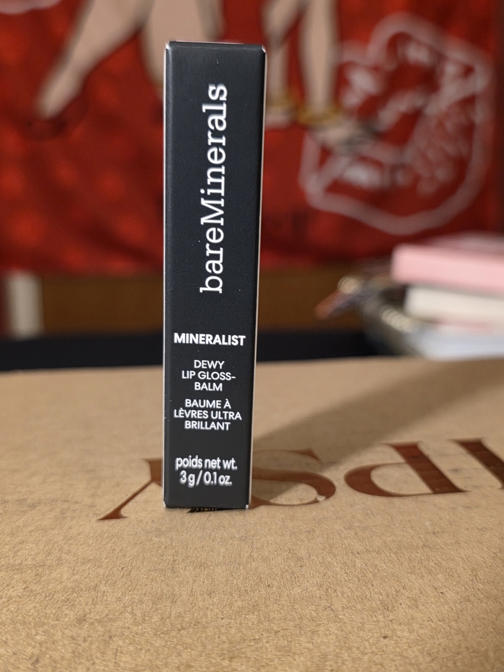 bareMinerals Mineralist Dewy Lip Gloss-Balm- Strength (Soft Red)